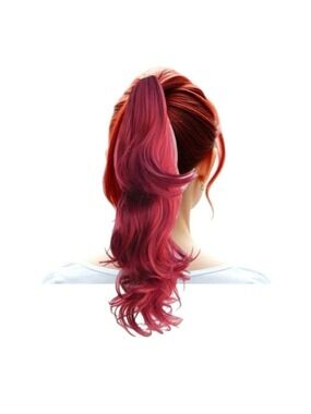 Ponytail Extensions, Red Hair Claw Clip Ponytails Extension Synthetic NIB